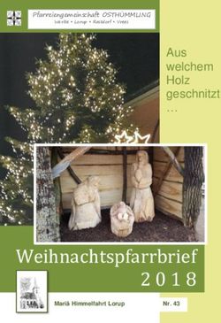 Weihnachtspfarrbrief - Aus welchem Holz geschnitzt Pfarreiengemeinschaft OSTHÜMMLING - Pfarreiengemeinschaft ...