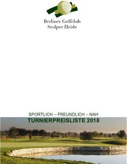 TURNIERPREISLISTE 2018 - SPORTLICH - FREUNDLICH - NAH - Golfclub Stolper Heide