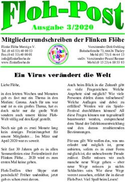 Ausgabe 3/2020 Mitgliederrundschreiben der Flinken Fl&ouml;he - Flinke Fl&ouml;he Merzig eV