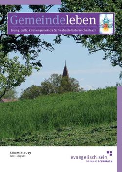 Gemeindeleben - evangelisch sein - Kirche Unterreichenbach