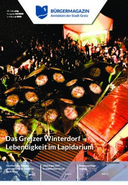 Das Greizer Winterdorf - Lebendigkeit im Lapidarium - Stadt Greiz