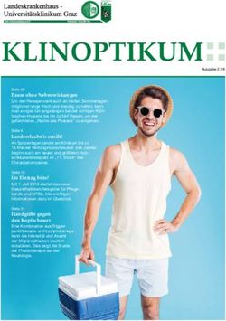 KLINOPTIKUM Pause ohne Nebenwirkungen - LKH-Univ. Klinikum Graz