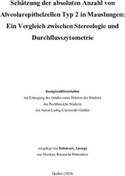 Sch&auml;tzung der absoluten Anzahl von Alveolarepithelzellen Typ 2 in Mauslungen: Ein Vergleich zwischen Stereologie und Durchflusszytometrie