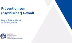 Prävention von (psychischer) Gewalt - Mag.a Sabine Mandl 29. Juni 2021, Feldkirch