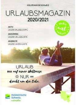 URLAUBSMAGAZIN - Holsteinische Schweiz