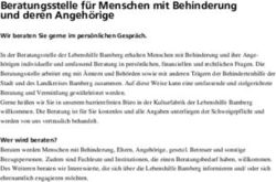 Beratungsstelle f&uuml;r Menschen mit Behinderung und deren Angeh&ouml;rige