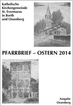 PFARRBRIEF - OSTERN 2014 - Katholische Kirchengemeinde St. Evermarus in Borth und Ossenberg