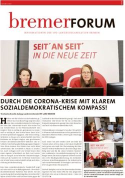 DURCH DIE CORONA-KRISE MIT KLAREM SOZIALDEMOKRATISCHEM KOMPASS!