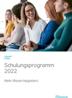Schulungsprogramm 2022 - Mehr Wissen begeistert - Coloplastprofessional