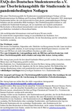 FAQs des Deutschen Studentenwerks e.V. zur &Uuml;berbr&uuml;ckungshilfe f&uuml;r Studierende in pandemiebedingten Notlagen