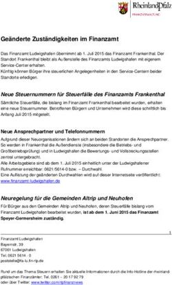 Ge&auml;nderte Zust&auml;ndigkeiten im Finanzamt