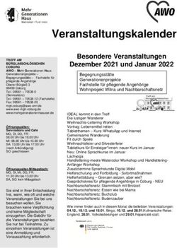 Veranstaltungskalender - AWO MGH Coburg