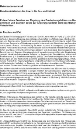 Referentenentwurf Bundesministerium des Innern, für Bau und Heimat