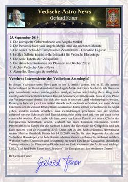 Verehrte Interessierte der Vedischen Astrologie! - Vedische-Astrologie-Schule