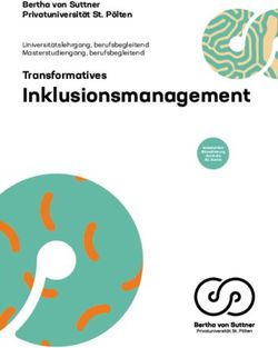 Inklusionsmanagement Transformatives - Bertha von Suttner Privatuniversität St. Pölten