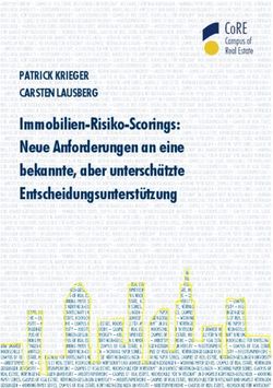Immobilien-Risiko-Scorings: Neue Anforderungen an eine bekannte, aber untersch&auml;tzte Entscheidungsunterst&uuml;tzung - PATRICK KRIEGER CARSTEN LAUSBERG