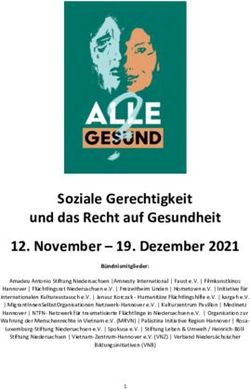 Soziale Gerechtigkeit und das Recht auf Gesundheit 12. November - 19. Dezember 2021