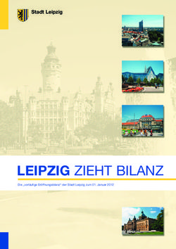 LEIPZIG ZIEHT BILANZ - Stadt Leipzig