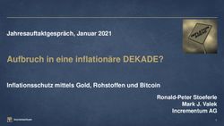 Aufbruch in eine inflationäre DEKADE? - Jahresauftaktgespräch, Januar 2021 Inflationsschutz mittels Gold, Rohstoffen und Bitcoin - axessum