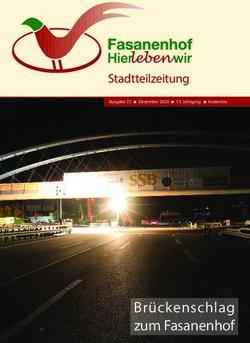 Brückenschlag zum Fasanenhof - Stadtteilzeitung Ausgabe 22 - stuttgart-fasanenhof