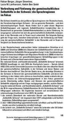 Fabian Berger, J&uuml;rgen Stremlow, Lucia M. Lanfranconi, Hakim Ben Salah Verbreitung und F&ouml;rderung der gemeinschaftlichen Selbsthilfe in der Schweiz: ...