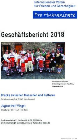 Gesch&auml;ftsbericht 2018 - Pro Humanitate