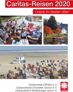 Caritas-Reisen 2020 Urlaub im besten Alter! - Caritasverband Rheine e. V. Caritasverband Emsdetten-Greven e. V. Caritasverband Tecklenburger Land ...