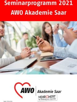 Seminarprogramm 2021 AWO Akademie Saar - AWO Saarland