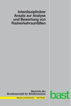 Interdisziplin&auml;rer Ansatz zur Analyse und Bewertung von Radverkehrsunf&auml;llen - Berichte der Bundesanstalt f&uuml;r Stra&szlig;enwesen - OPUS