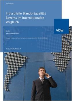 Industrielle Standortqualität Bayerns im internationalen Vergleich - Studie Stand: August 2019 - vbw
