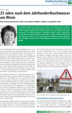 25 Jahre nach dem Jahrhunderthochwasser am Rhein - Stadtentwicklung - vhw