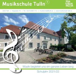 Musikschule der Stadt Tulln mit &Ouml;ffentlichkeitsrecht - Musik begleitet uns ein ganzes Leben lang Schuljahr 2021/22 - Musikschule Tulln