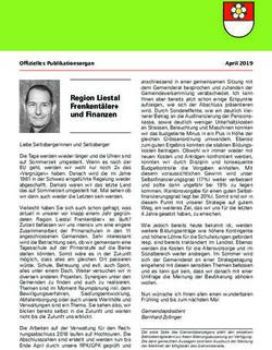 GEMEINDEANZEIGER SELTISBERG - Offizielles Publikationsorgan