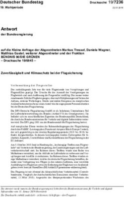 Antwort der Bundesregierung - Deutscher Bundestag