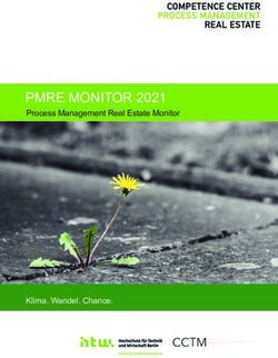 PMRE MONITOR 2021 Process Management Real Estate Monitor - Klima. Wandel. Chance - BBA