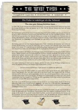 Die Feder ist m&auml;chtiger als das Schwert - Was eine gute Zeitung bewirken kann - Die ...