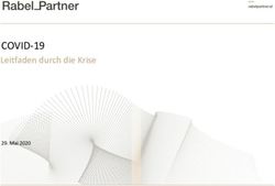 COVID-19 Leitfaden durch die Krise - Mai 2020 - Rabel & Partner