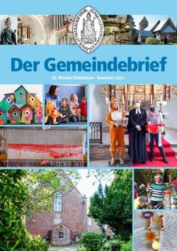 Der Gemeindebrief St. Nicolai Boldixum Sommer 2021