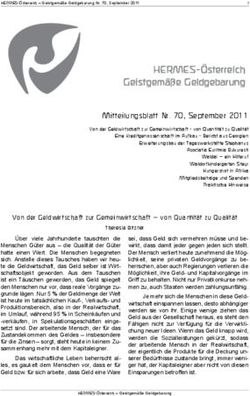HERMES-&Ouml;sterreich Geistgem&auml;&szlig;e Geldgebarung - Mitteilungsblatt Nr. 70, September 2011