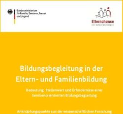 Bildungsbegleitung in der Eltern- und Familienbildung - Bedeutung, Stellenwert und Erfordernisse einer familienorientierten Bildungsbegleitung ...