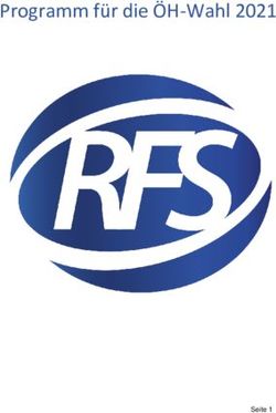 Programm f&uuml;r die &Ouml;H-Wahl 2021 - RFS