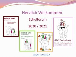 Herzlich Willkommen Schulforum 2020 / 2021 - www.gtvs-pastinakweg.at - GTVS Pastinakweg