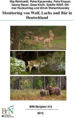 Monitoring von Wolf, Luchs und B&auml;r in Deutschland - Ilka Reinhardt, Petra Kaczensky, Felix Knauer, Georg Rauer, Gesa Kluth, Sybille W&ouml;lfl mar ...