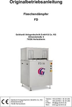 Originalbetriebsanleitung - Flaschendämpfer - Gebhardt Anlagentechnik