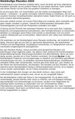 R&uuml;ckl&auml;ufige Planeten 2020