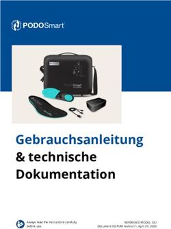 Gebrauchsanleitung & technische Dokumentation - REFERENCE MODEL: DSI Document SD-PUM revision 1, April 29, 2020 - Digitsole