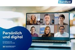 Persönlich und digital - Geschäf tsber icht der TeamBank AG 2020