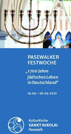 PASEWALKER FESTWOCHE "1700 Jahre j&uuml;disches Leben in Deutschland" 19.09.-26.09.2021 - Sankt Nikolai ...