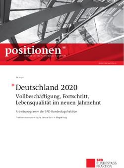 Deutschland 2020 Vollbeschäftigung, Fortschritt, Lebensqualität im neuen Jahrzehnt - SPD-Bundestagsfraktion
