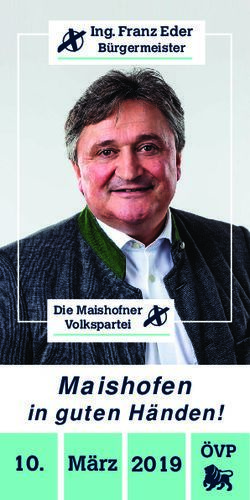 Maishofen in guten H&auml;nden! - &Ouml;VP - Maishofen in guten H&auml;nden